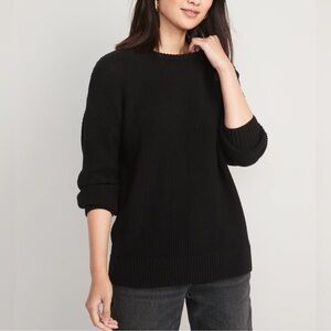 Old Navy Women's Black Crew Neck Sweater